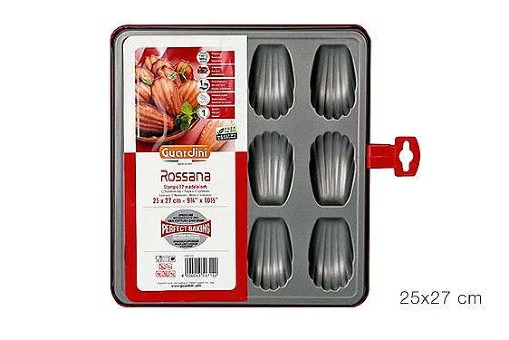 Moules Et Plats|* Moule 12 Madeleines Acier Rossana