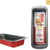 Moules Et Plats|* Moule Cake 30Cm Acier Anti Adherent Rouge Rossana