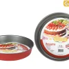 Moules Et Plats|* Moule Clafoutis D.28Cm Acier Anti Adherent Rouge Rossana