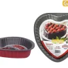 Moules Et Plats|* Moule Coeur Acier Anti Adherent Rouge Rossana