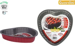 Moules Et Plats|* Moule Coeur Acier Anti Adherent Rouge Rossana