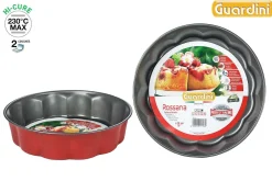 Moules Et Plats|* Moule Manque D.26Cm Acier Anti Adherent Rouge Rossana