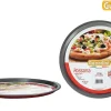 Moules Et Plats|* Moule Pizza D.32Cm Acier Anti Adherent Rouge Rossana