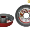 Moules Et Plats|* Moule Savarin D.25Cm Acier Anti Adherent Rouge Rossana