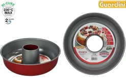 Moules Et Plats|* Moule Savarin D.25Cm Acier Anti Adherent Rouge Rossana