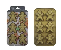 Pâtisserie|* Moule Silicone 6 Gingerman Dore