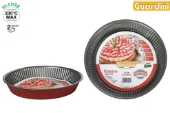 Moules Et Plats|* Moule Tarte D.24Cm Acier Anti Adherent Rouge Rossana
