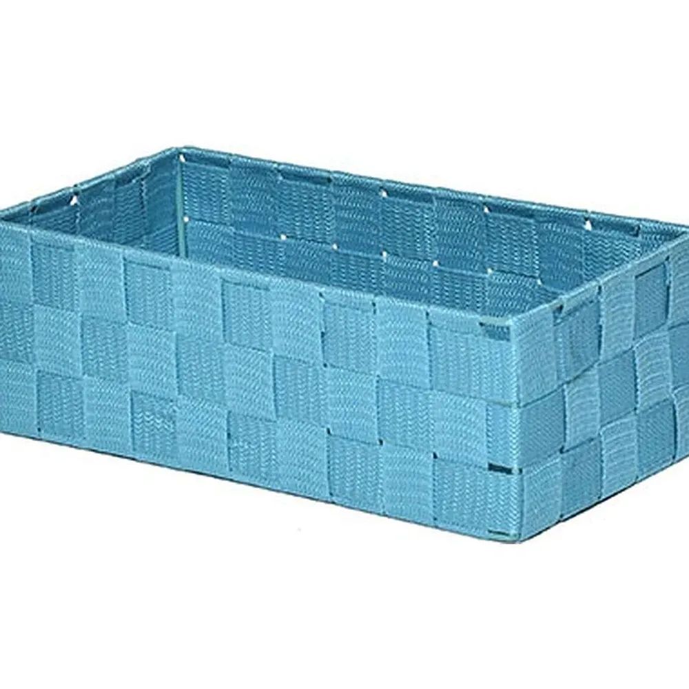 Rangements Deco|* Moyen Panier Polyester Turquoise