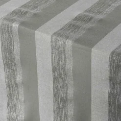 maxibazar Nappe 140X240 Cm Coton Metallise Eldora Gris Argent- Nappes