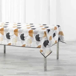 maxibazar Nappe 150X240Cm Coquetterie Gris- Nappes