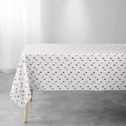 maxibazar Nappe 145X240Cm Imprime Abstrait Terracotta- Nappes