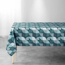 maxibazar Nappe 145X240Cm Imprime Ambroise Petrole- Nappes