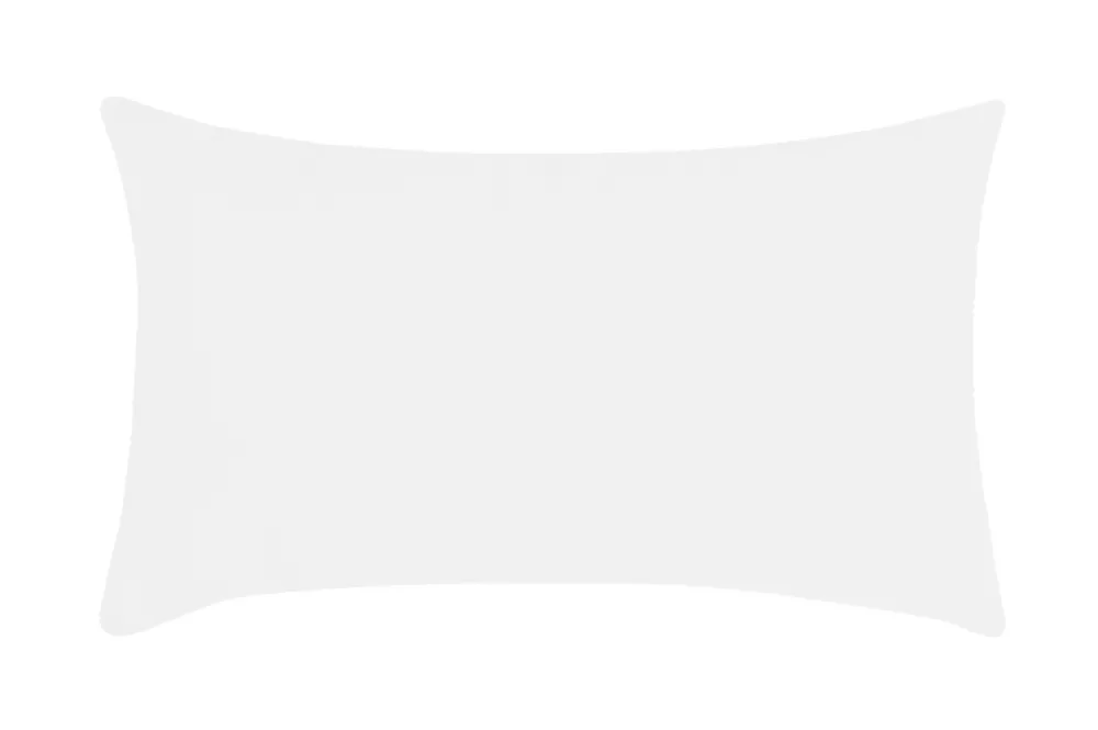 maxibazar Nelson Coussin 30X50Cm Blanc- Rideaux Basiques Et Coussins