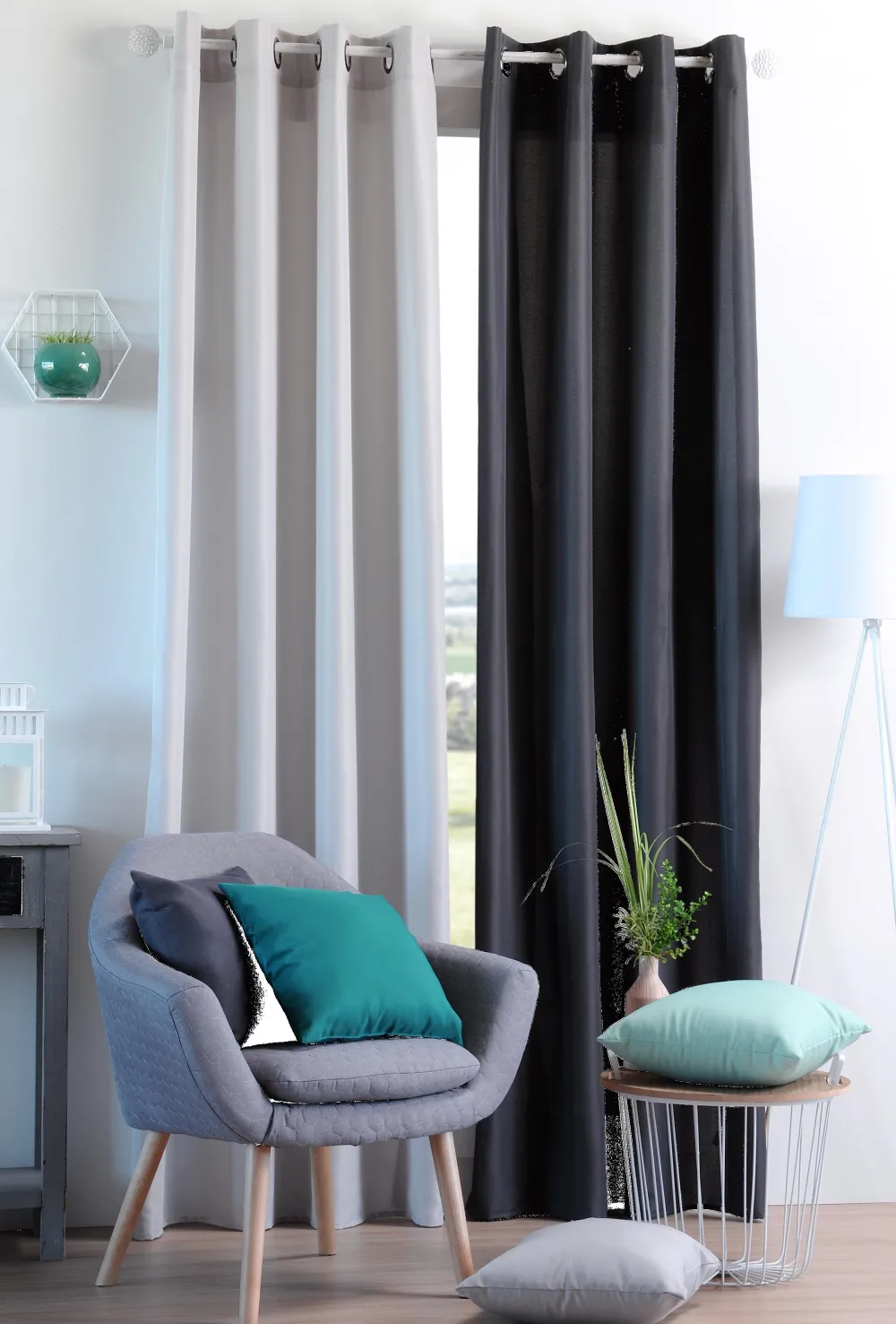 maxibazar Nelson Coussin 30X50Cm Blanc- Rideaux Basiques Et Coussins