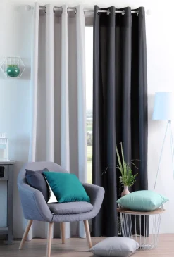 maxibazar Nelson Coussin 40X40Cm Mastic- Rideaux Basiques Et Coussins