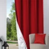 maxibazar Nelson Isolant Rideau 135X240 Rouge- Rideaux Occultants Et Coussins