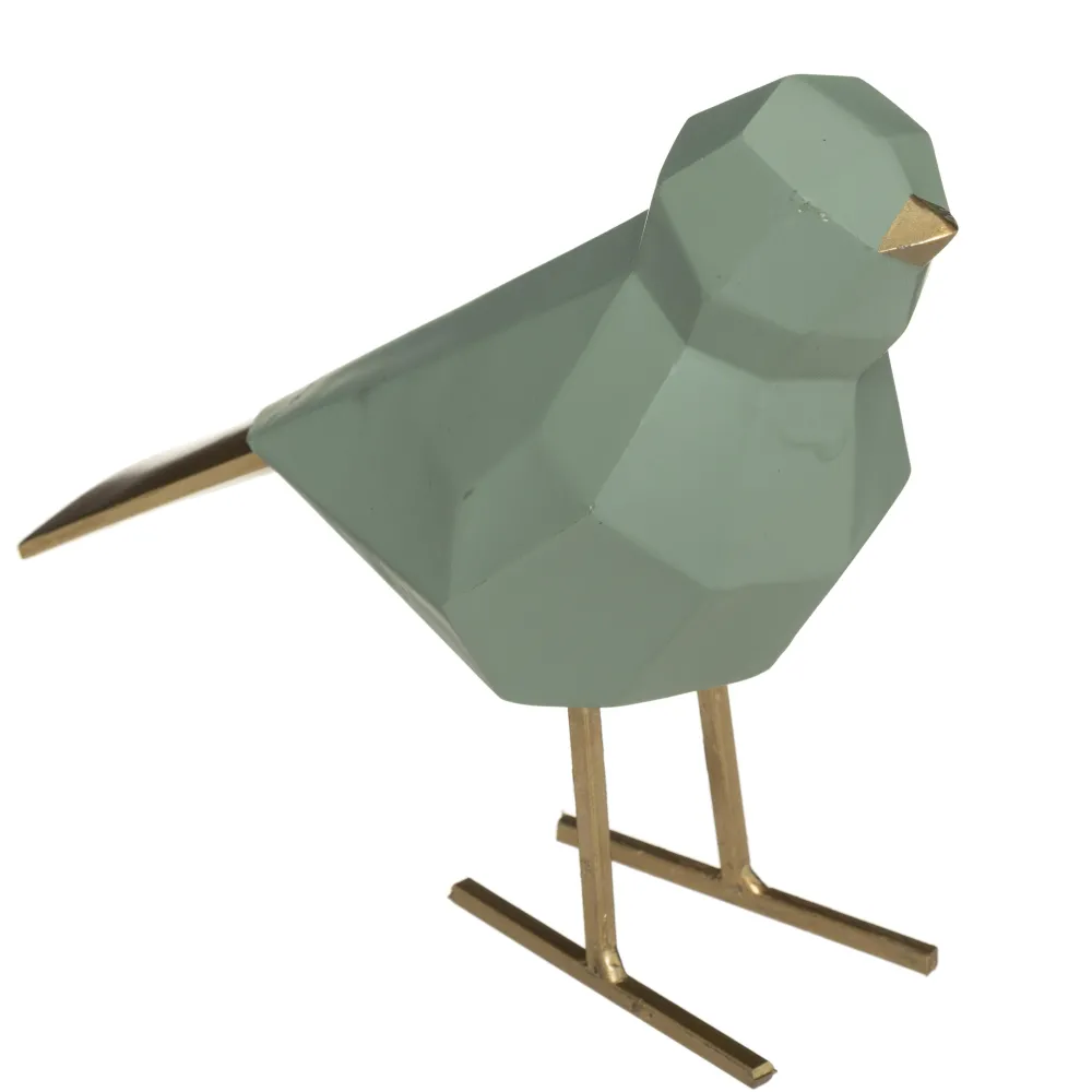 maxibazar Oiseau Resine Origami Bloom- Objets De Decoration