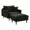* Tabourets>Ottoman Velours Candice Kaki