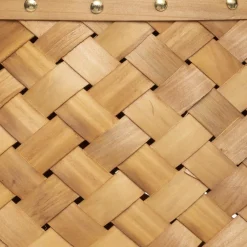 maxibazar Panier Bois Clair Linge D.31X54.5Cm- Paniers Et Cagettes