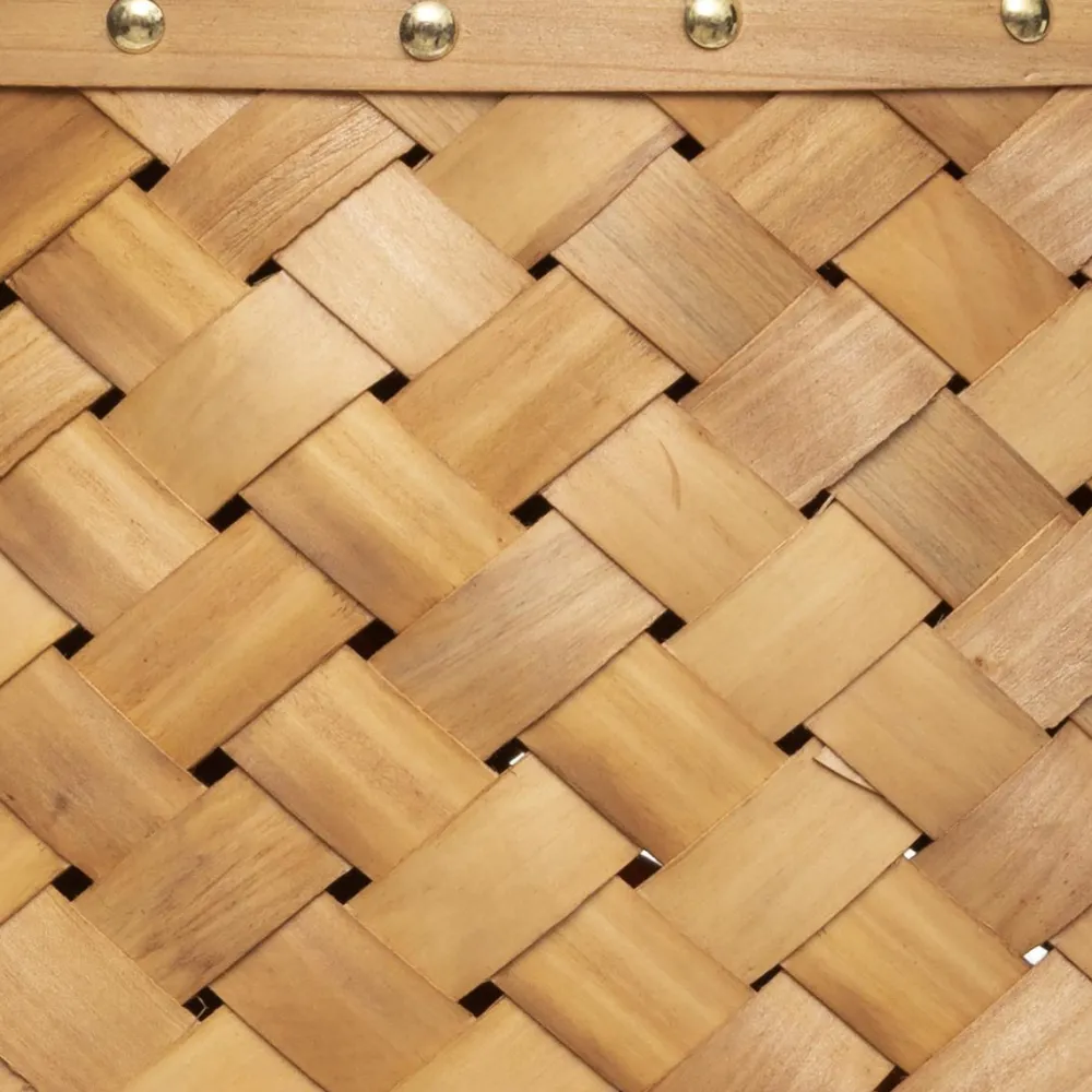 maxibazar Panier Bois Clair Linge D.31X54.5Cm- Paniers Et Cagettes