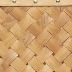 maxibazar Panier Bois Clair Rectangle D.26X19X23.5Cm- Paniers Et Cagettes