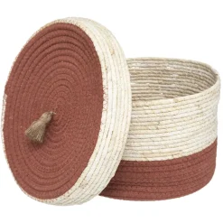 maxibazar Panier Carmen Rond D.30X20Cm- Objets De Decoration