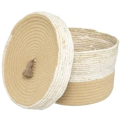 maxibazar Panier Carmen Rond D.30X20Cm- Objets De Decoration