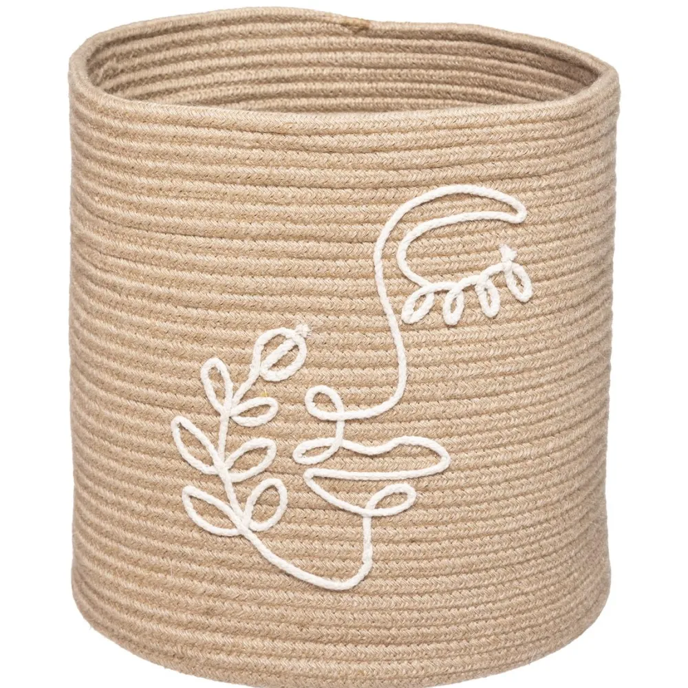 maxibazar Panier Jute Vibe Naturel D.30X31.5Cm- Paniers Et Cagettes