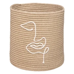 maxibazar Panier Jute Vibe Naturel D.30X31.5Cm- Paniers Et Cagettes