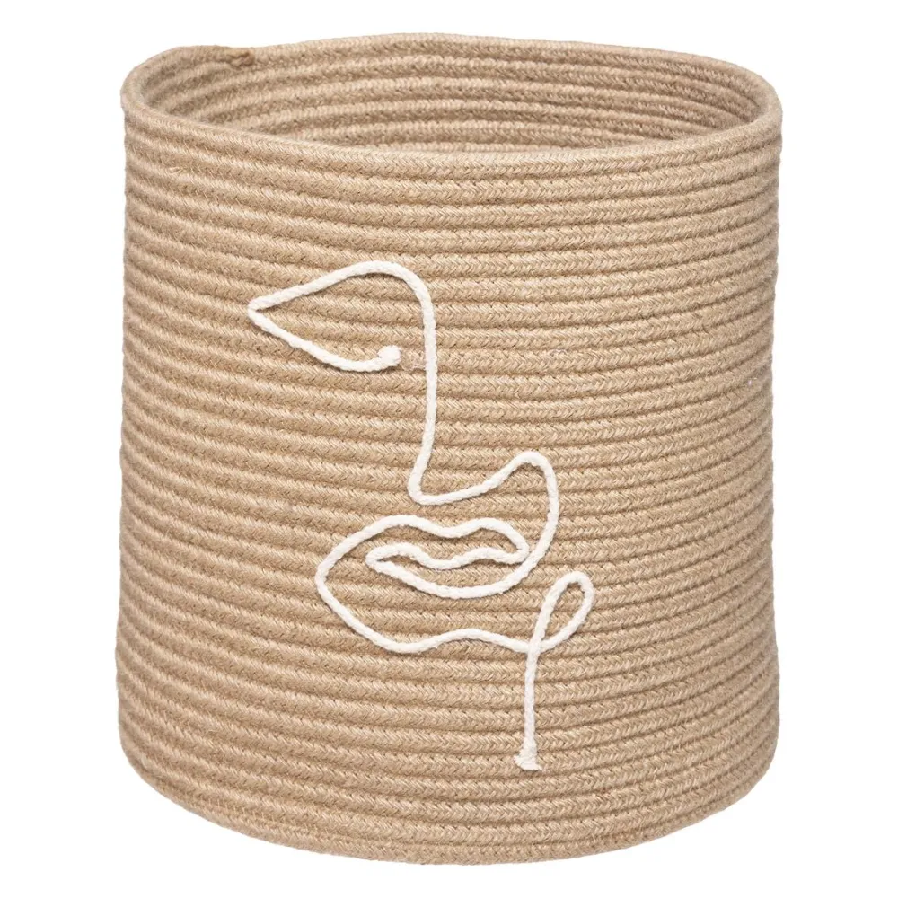 maxibazar Panier Jute Vibe Naturel D.30X31.5Cm- Paniers Et Cagettes