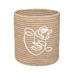 maxibazar Panier Jute Vibe Naturel D.24X27Cm- Paniers Et Cagettes