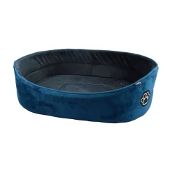 Couchage Et Transport|* Panier Ovale 60X42Cm Patchy Emeraude Charbon