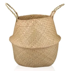 maxibazar Panier Pliable Fibre Naturelle 39X32Cm- Paniers Et Cagettes