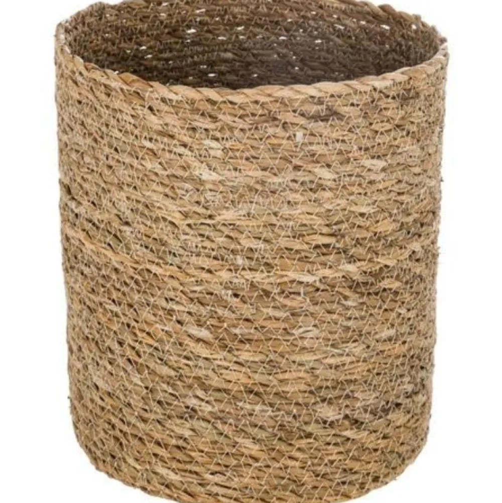 maxibazar Panier Seagrass Naturel D.18X18Cm- Paniers Et Cagettes