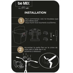 Accessoires De Vélo|* Panier Vélo Metal Noir Clip Automatique 10L