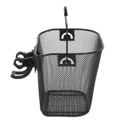 Accessoires De Vélo|* Panier Vélo Metal Noir Clip Automatique 10L