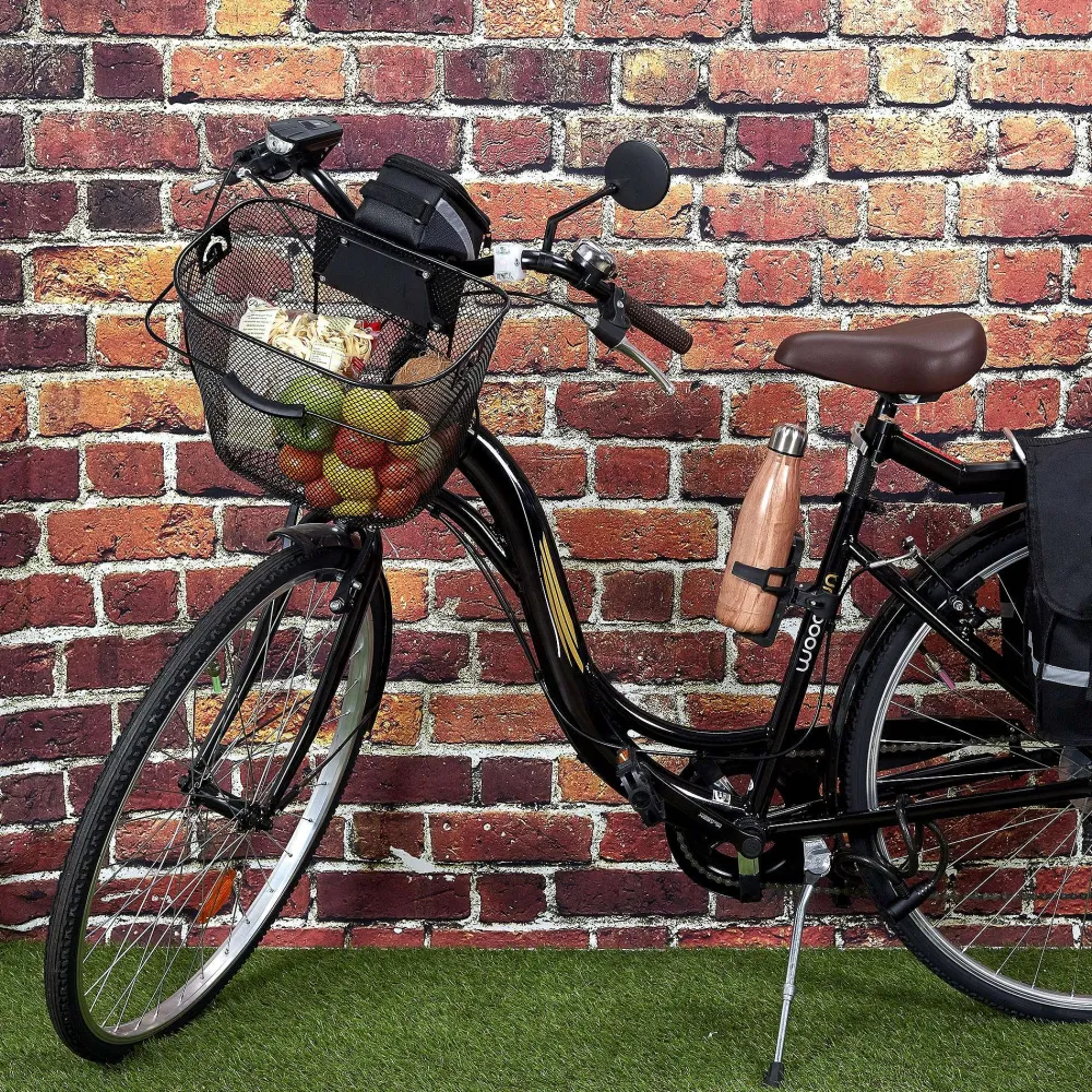 Accessoires De Vélo|* Panier Vélo Metal Noir Clip Automatique 10L