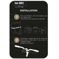 Accessoires De Vélo|* Panier Vélo Polyester Clipsable 24L