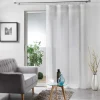 maxibazar Panneau A Anneaux 140X240Cm Milza Blanc- Voilages