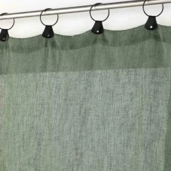 maxibazar Panneau A Anneaux 140X240Cm Tisse Linka Kaki- Voilages