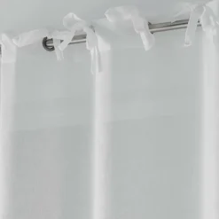 maxibazar Panneau A Nouettes 140X240Cm Charlotte Blanc- Voilages