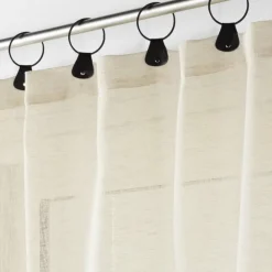 maxibazar Panneau Anneaux 140X240Cm Tisse Linka Naturel- Voilages