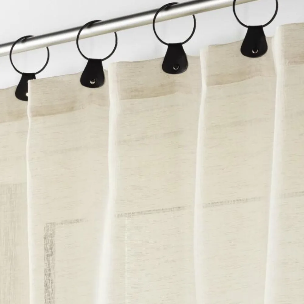 maxibazar Panneau Anneaux 140X240Cm Tisse Linka Naturel- Voilages