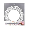 Pâtisserie|* Papier Dentelle Rond 28Cm Blanc X12Pcs