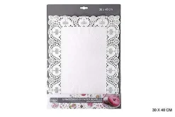 Pâtisserie|* Papier Dentelle 30X40Cm Blanc X12Pcs