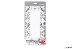 Pâtisserie|* Papier Dentelle 17X34Cm Blanc X12Pcs