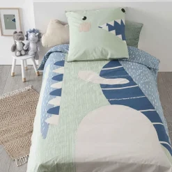 Atmosphera Parure Dinosaure 140X200Cm- Linge De Lit Enfant
