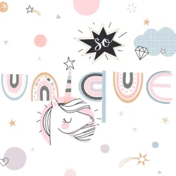 Atmosphera Parure Licorne 140X200Cm- Linge De Lit Enfant