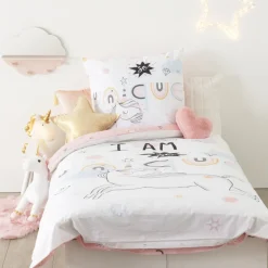 Atmosphera Parure Licorne 140X200Cm- Linge De Lit Enfant