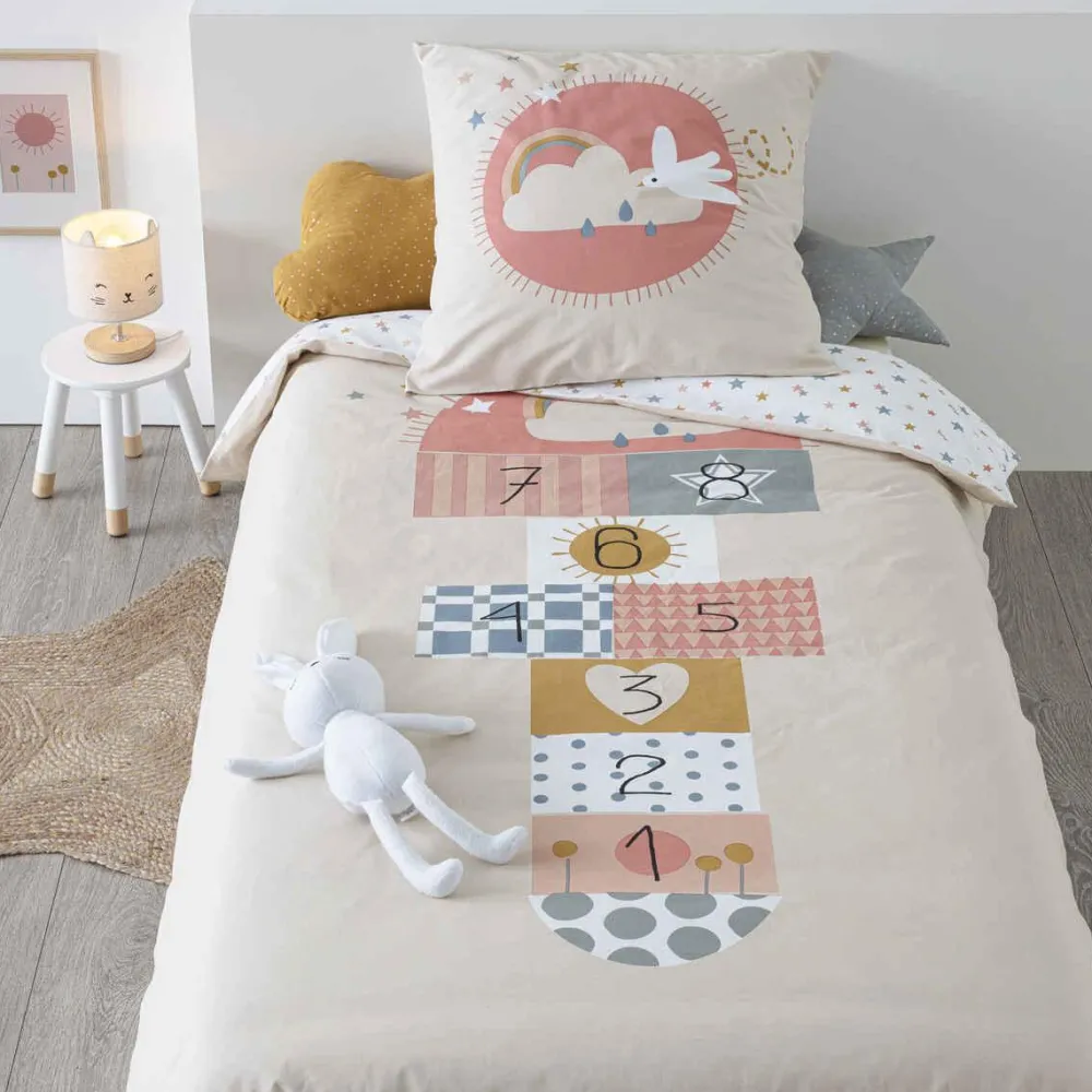 Atmosphera Parure Marelle 140X200Cm- Linge De Lit Enfant